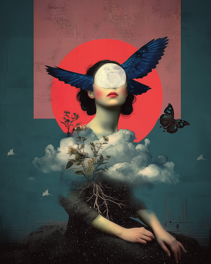 Amnesia - Collage digital